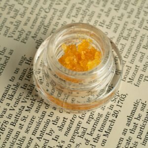 Live resin sauce in a glass jar