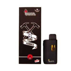 BURN 3ML DISPOSABLE VAPES – 9 POUND HAMMER THC DISTILLATE