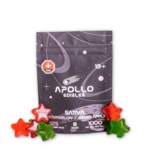 Apollo Edibles - Watermelon/Green Apple Shooting Stars 1000mg Thc