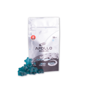 Apollo Edibles – Blue Raspberry Shooting Stars 2000mg THC (Indica)