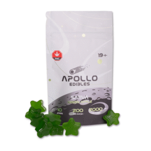 Apollo Edibles – Green Apple Shooting Stars 2000mg THC (Sativa)