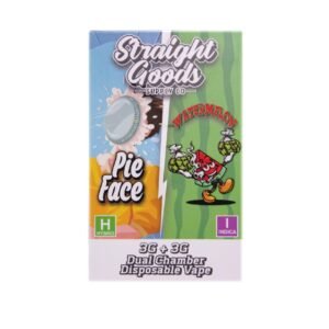 Straight Goods – Dual Chamber Vape – Pie Face + Watermelon (3 Grams + 3 Grams)