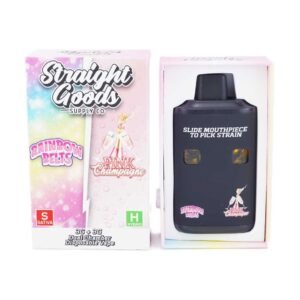 Straight Goods – Dual Chamber Vape – Rainbow Belts + Pink Champagne (3 Grams + 3 Grams)