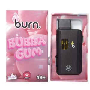 BURN 3ML DISPOSABLE Bubba Gum (Indica) THC DISTILLATE