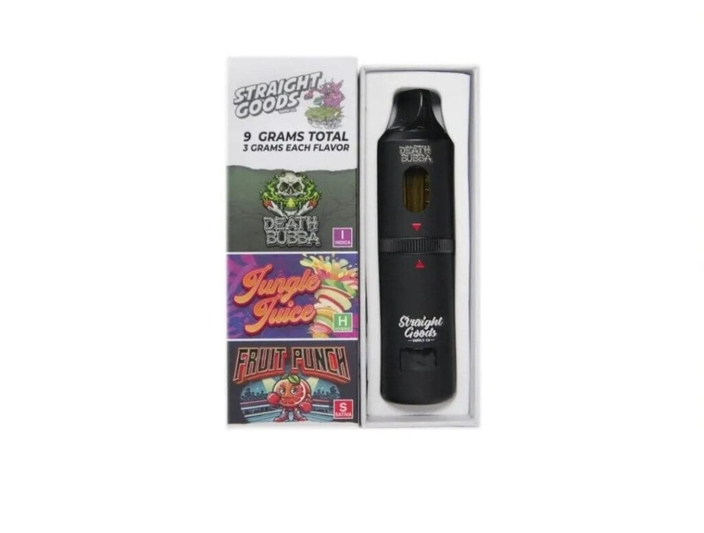Straight Goods – Triple Chamber Vape – Death Bubba + Fruit Punch + Jungle Juice (3 Grams + 3 Grams + 3 Gram)