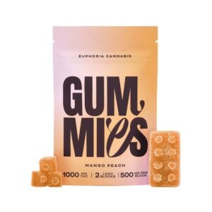 Euphoria – Mango Peach THC Gummies (1000mg)