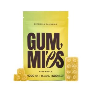 Euphoria – Pineapple THC Gummies (1000mg)