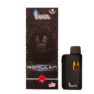 BURN 3ML DISPOSABLE VAPES – ROMULAN THC DISTILLATE