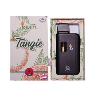 BURN 3ML DISPOSABLE VAPES – Tangie (SATIVA) THC DISTILLATE